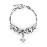 Princess Charm Bracelet Set Embellished with Crystals from Swarovski