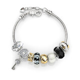 Brilliance Charm Bracelet Set Embellished with Crystals from Swarovski