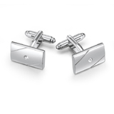 Centred Cufflinks Embellished with Crystals from Swarovski