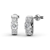 Royale Stud Earrings Embellished with Crystals from Swarovski