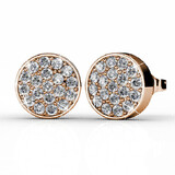 Pave Earrings Embellished with Crystals from Swarovski -RG