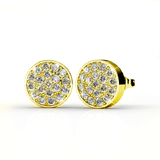 Pave Earrings Embellished with Crystals from Swarovski -G