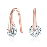 Earrings Ft Swarovski Elements -Rose Gold