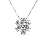 Ice Castle Pendant Necklace Embellished with Crystals from Swarovski