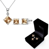 Boxed Matching Set Embellished with Crystals from Swarovski - Campagne