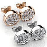 2pc Pave Earring Set Embellished with Crystals from Swarovski
