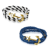 2pc Nautical Wrap Bracelet Set Embellished with Crystals from Swarovski