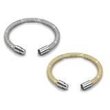 2pc Mesh Bracelet Set Embellished with Crystals from Swarovski
