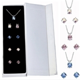 6-in-1 Earring & Necklace Box Set Embellished with Crystals from Swarovski