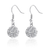 Dangle Earrings Embellished with Crystals from Swarovski