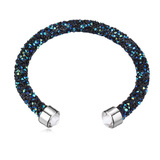 Raw Crystal Bangle Embellished with Crystals from Swarovski
