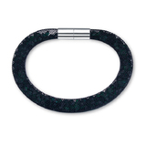 Mesh Single Wrap Bracelet Embellished with Crystals from Swarovski-Emerald