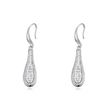 Clara Drop Earrings Embellished with Crystals from Swarovski