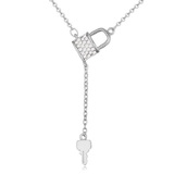 Valenciaro Pendant Necklace Embellished with Crystals from Swarovski -WG