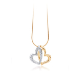 linked hearts set Embellished with Crystals from Swarovski