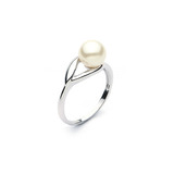 Crystal Pearl Classic Ring
