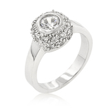 Solid 925 Sterling Silver Designer Engagement Ring