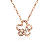Clover Kepper Pendant Necklace Embellished with Crystals from Swarovski -RG