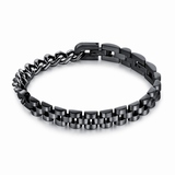 Bracelet in Classic Link Design - Jet Black