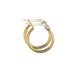 Hoop Earrings 15mm - Gold
