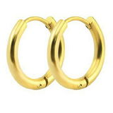Hoop Earrings 8mm - Gold