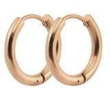 Hoop Earrings 8mm - Rose Gold
