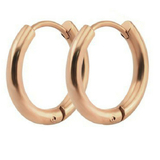Hoop Earrings 14mm - Rose Gold