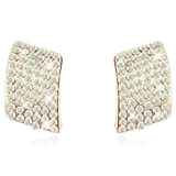 Wave Earrings w Swarovski¨ Crystals Gold