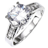 Stunning Engagement Ring-WhtGold 
