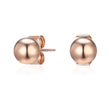 Classic Stainless Steel Stud Earrings - Rose Gold