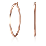 Classic Hoop Earrings 37mm - Rose Gold