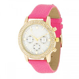 Brittany Fashion Watch - Gold & Pink