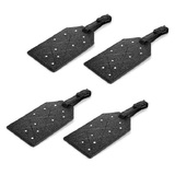 4pc Genuine Leather Travel Lugagge Tags Embellished with Crystals from Swarovski -SETD