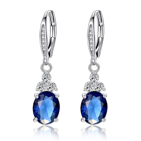 Premium Royal Drop Earrings - Royal Blue