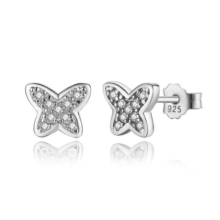 925 Sterling Silver Butterfly Earrings