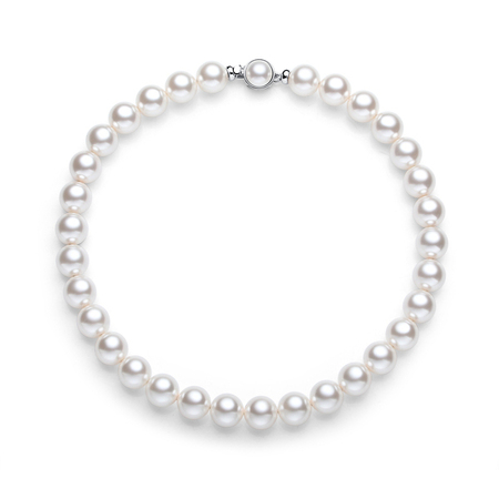 16inch Pearl Necklace Ft 12mm Swarovski Pearls
