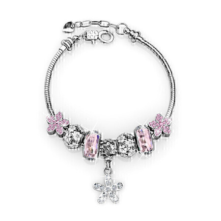 Dutchess Charm Bracelet Set Embellished with Crystals from Swarovski