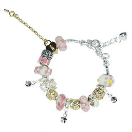 Vineyard Charm Bracelet Set Embellished with Crystals from Swarovski