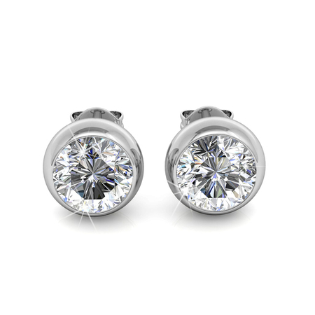 Opulence Stud Earrings Embellished with Crystals from Swarovski