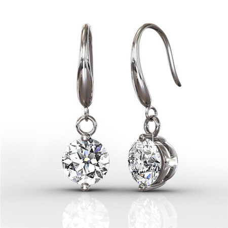 Arista Drop Earrings Embellished with Crystals from Swarovski