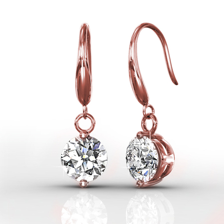 Arista Drop Earrings Embellished with Crystals from Swarovski -RG