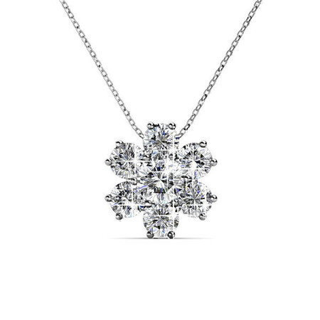 Ice Castle Pendant Necklace Embellished with Crystals from Swarovski