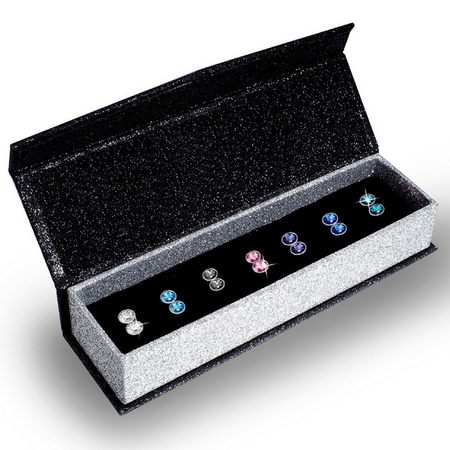 Boxed 7 Pair Earring Set - Embellished with Crystals from Swarovski