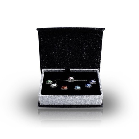 Interchangeable Pendant Necklace Box Set Embellished with Crystals from Swarovski