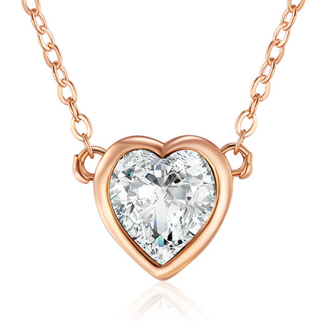 Hampstead Heart Pendant Necklace Embellished with Crystals from Swarovski -RG