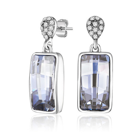 Madison Drop Earrings Embellished with Crystals from Swarovski
