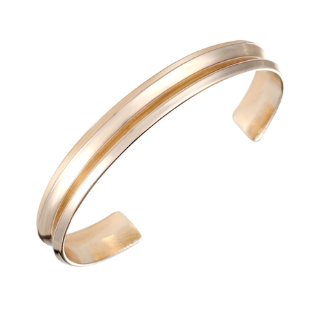 Cuff Bangle in Elegant Design - Rose Gold